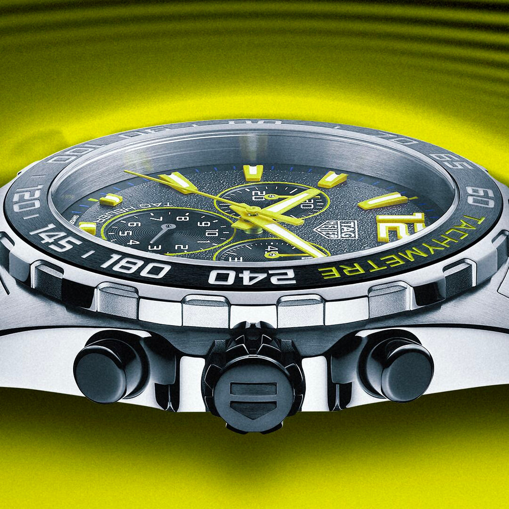 Tag Heuer Formula 1 Chronograph Grey Dial Silver Steel Strap Watch for Men - CAZ101AG.BA0842