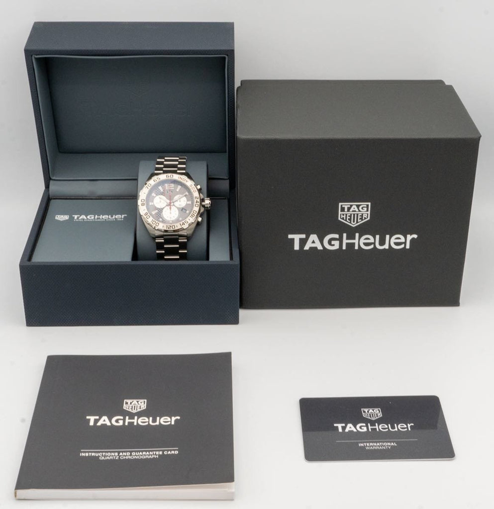 Buy Shop Tag Heuer Formula 1 Chronograph Grey Dial Silver Steel Strap Watch for Men - CAZ1114.BA0877 USA Online