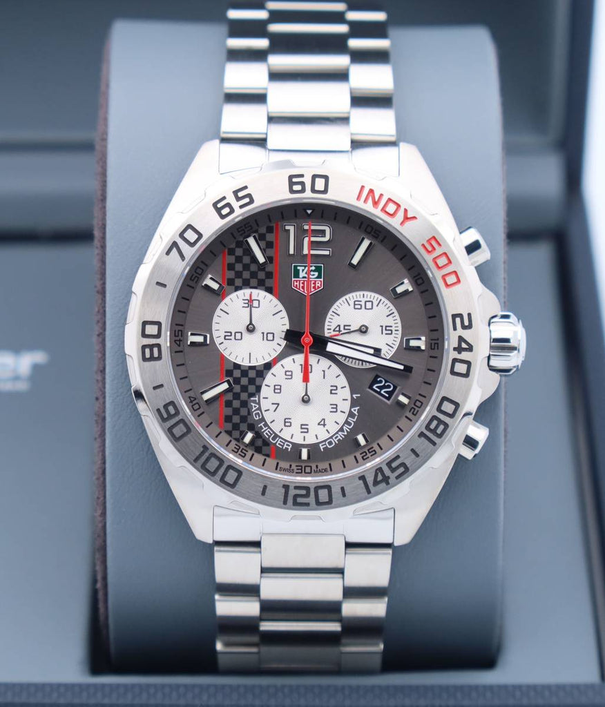 Buy Shop Tag Heuer Formula 1 Chronograph Grey Dial Silver Steel Strap Watch for Men - CAZ1114.BA0877 USA Online