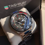 Buy Shop Tag Heuer Formula 1 Chronograph Indy 500 Special Edition Grey Dial Silver Steel Strap Watch for Men - CAZ1016.EB0058 USA Online