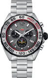 Buy Shop Tag Heuer Formula 1 Chronograph Indy 500 Special Edition Grey Dial Silver Steel Strap Watch for Men - CAZ1016.EB0058 USA Online