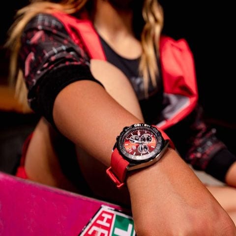 Buy Shop Tag Heuer Formula 1 Chronograph Red Dial Red Rubber Strap Watch for Men - CAZ101AN.FT8055 USA Online