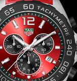 Buy Shop Tag Heuer Formula 1 Chronograph Red Dial Red Rubber Strap Watch for Men - CAZ101AN.FT8055 USA Online