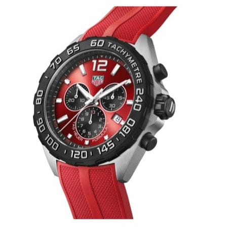 Buy Shop Tag Heuer Formula 1 Chronograph Red Dial Red Rubber Strap Watch for Men - CAZ101AN.FT8055 USA Online