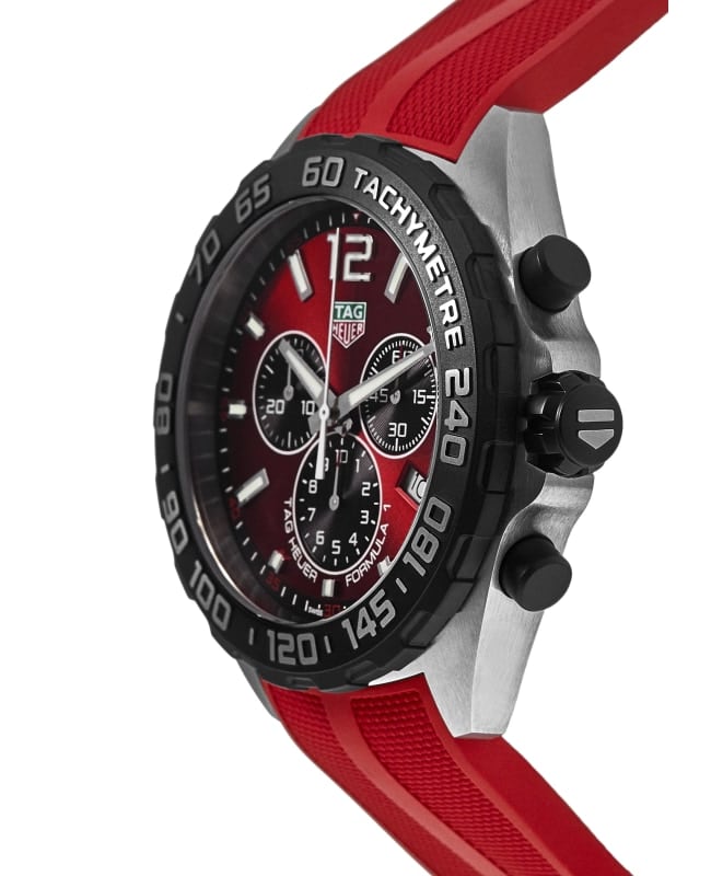 Buy Shop Tag Heuer Formula 1 Chronograph Red Dial Red Rubber Strap Watch for Men - CAZ101AN.FT8055 USA Online
