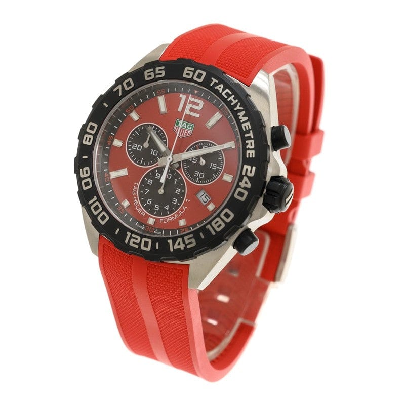 Buy Shop Tag Heuer Formula 1 Chronograph Red Dial Red Rubber Strap Watch for Men - CAZ101AN.FT8055 USA Online