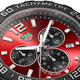 Buy Shop Tag Heuer Formula 1 Chronograph Red Dial Red Rubber Strap Watch for Men - CAZ101AN.FT8055 USA Online