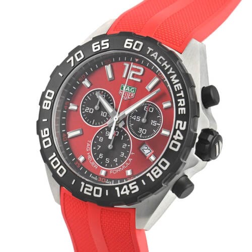 Buy Shop Tag Heuer Formula 1 Chronograph Red Dial Red Rubber Strap Watch for Men - CAZ101AN.FT8055 USA Online