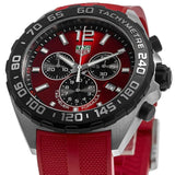 Buy Shop Tag Heuer Formula 1 Chronograph Red Dial Red Rubber Strap Watch for Men - CAZ101AN.FT8055 USA Online