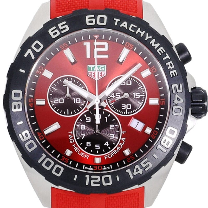 Buy Shop Tag Heuer Formula 1 Chronograph Red Dial Red Rubber Strap Watch for Men - CAZ101AN.FT8055 USA Online