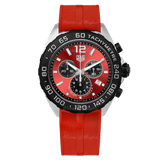 Buy Shop Tag Heuer Formula 1 Chronograph Red Dial Red Rubber Strap Watch for Men - CAZ101AN.FT8055 USA Online