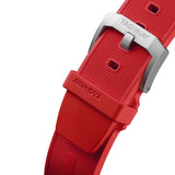 Tag Heuer Formula 1 Chronograph Red Dial Red Rubber Strap Watch for Men - CAZ101AN.FT8055