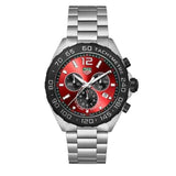 Buy Shop Tag Heuer Formula 1 Chronograph Red Dial Silver Steel Strap Watch for Men - CAZ101AN.BA0842 USA Online