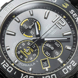 Buy Shop Tag Heuer Formula 1 Chronograph Senna Black Dial Black Leather Strap Watch for Men - CAZ101AJ.FC6487 USA Online