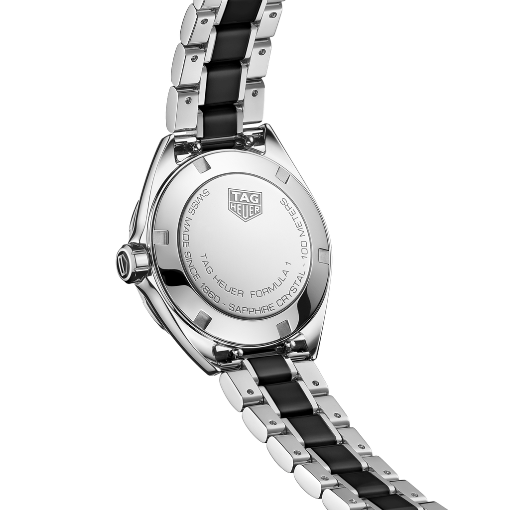 Buy Shop Tag Heuer Formula 1 Diamonds Black Dial Two Tone Steel Strap Watch for Women - WBJ141AB.BA0973 USA Online