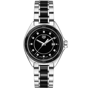 Buy Shop Tag Heuer Formula 1 Diamonds Black Dial Two Tone Steel Strap Watch for Women - WBJ141AB.BA0973 USA Online