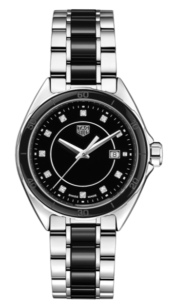 Buy Shop Tag Heuer Formula 1 Diamonds Black Dial Two Tone Steel Strap Watch for Women - WBJ141AB.BA0973 USA Online