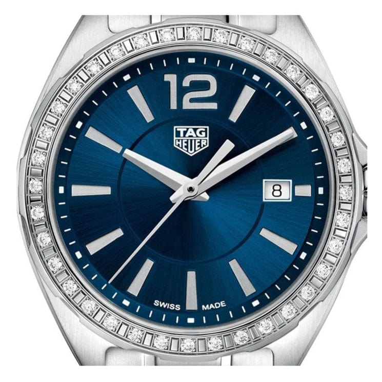 Buy Shop Tag Heuer Formula 1 Diamonds Blue Dial Silver Steel Strap Watch for Women - WBJ1416.BA0664 USA Online