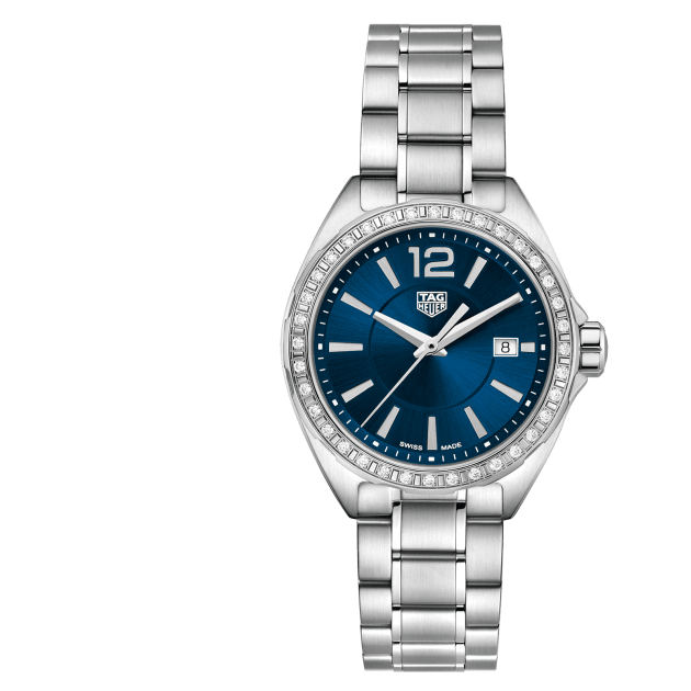 Buy Shop Tag Heuer Formula 1 Diamonds Blue Dial Silver Steel Strap Watch for Women - WBJ1416.BA0664 USA Online