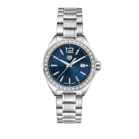 Buy Shop Tag Heuer Formula 1 Diamonds Blue Dial Silver Steel Strap Watch for Women - WBJ1416.BA0664 USA Online