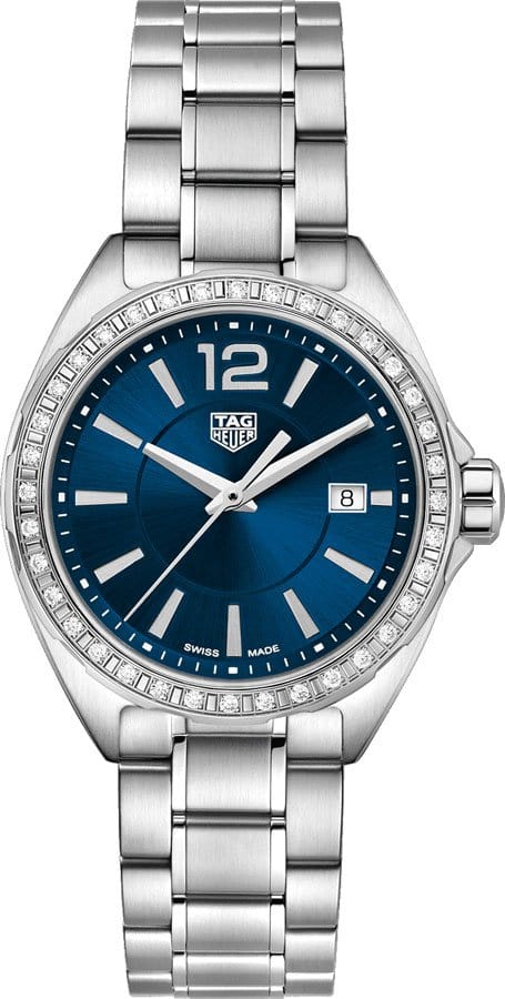 Buy Shop Tag Heuer Formula 1 Diamonds Blue Dial Silver Steel Strap Watch for Women - WBJ1416.BA0664 USA Online