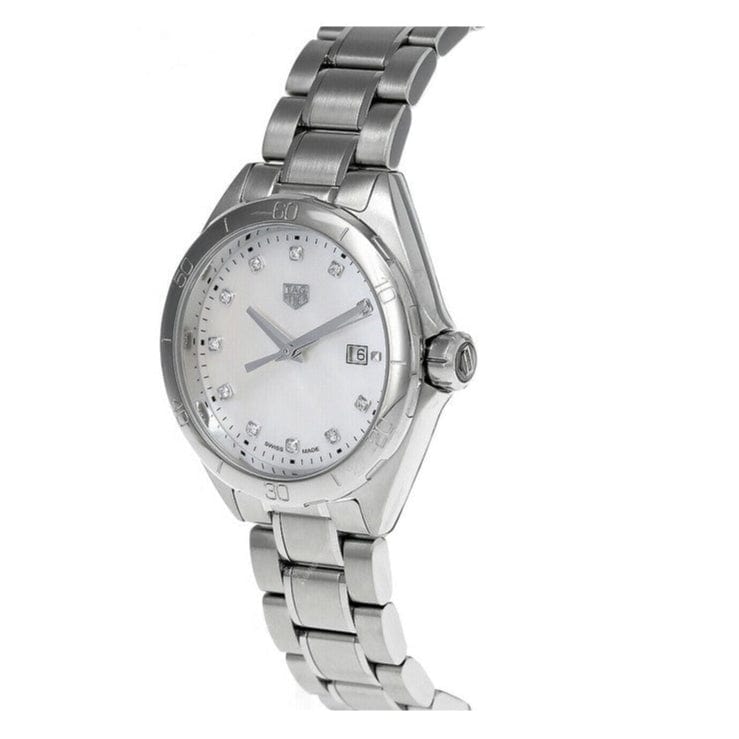 Buy Shop Tag Heuer Formula 1 Diamonds Mother Of Pearl White Dial Silver Steel Strap Watch for Women - WBJ1419.BA0664 USA Online