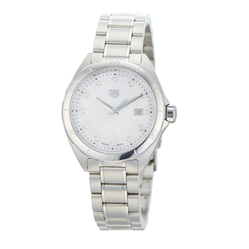 Buy Shop Tag Heuer Formula 1 Diamonds Mother Of Pearl White Dial Silver Steel Strap Watch for Women - WBJ1419.BA0664 USA Online