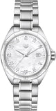 Buy Shop Tag Heuer Formula 1 Diamonds Mother Of Pearl White Dial Silver Steel Strap Watch for Women - WBJ1419.BA0664 USA Online