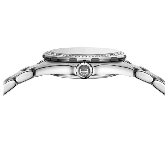 Buy Shop Tag Heuer Formula 1 Diamonds Mother of Pearl White Dial Silver Steel Strap Watch for Women - WBJ141A.BA0664 USA Online