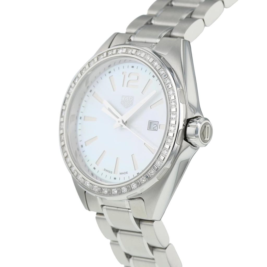 Buy Shop Tag Heuer Formula 1 Diamonds Mother of Pearl White Dial Silver Steel Strap Watch for Women - WBJ141A.BA0664 USA Online
