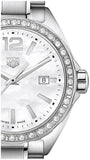 Buy Shop Tag Heuer Formula 1 Diamonds Mother of Pearl White Dial Silver Steel Strap Watch for Women - WBJ141A.BA0664 USA Online