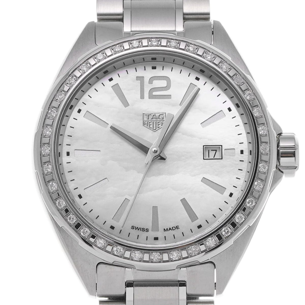 Buy Shop Tag Heuer Formula 1 Diamonds Mother of Pearl White Dial Silver Steel Strap Watch for Women - WBJ141A.BA0664 USA Online