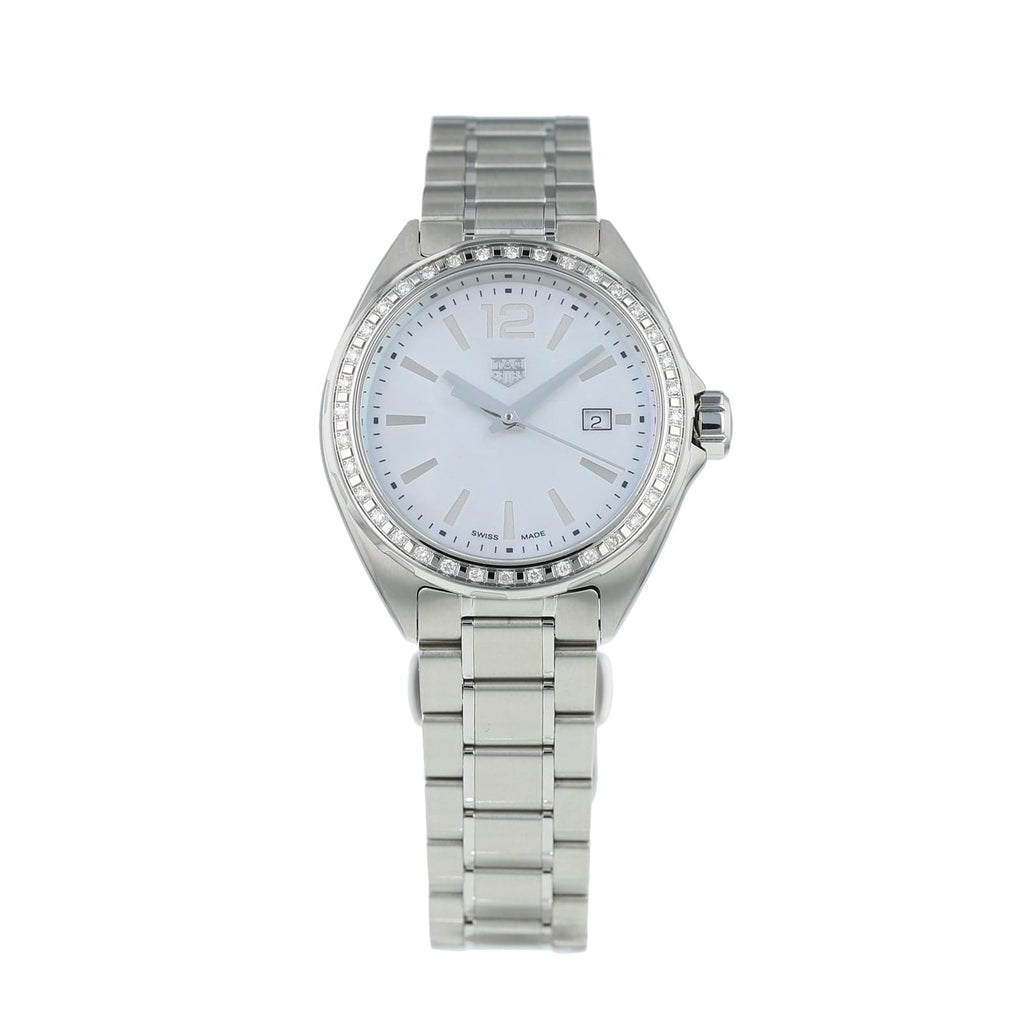 Buy Shop Tag Heuer Formula 1 Diamonds Mother of Pearl White Dial Silver Steel Strap Watch for Women - WBJ141A.BA0664 USA Online