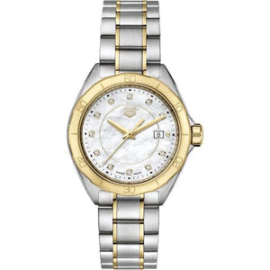 Buy Shop Tag Heuer Formula 1 Diamonds Mother of Pearl White Dial Two Tone Steel Strap Watch for Women - WBJ1421.BB0648 USA Online