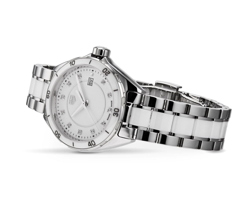 Buy Shop Tag Heuer Formula 1 Diamonds White Dial Two Tone Steel Strap Watch for Women - WBJ141AD.BA0974 USA Online