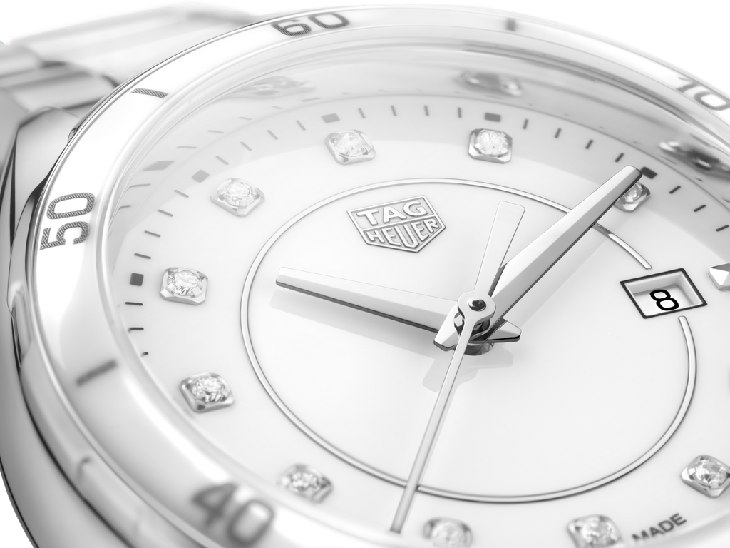Buy Shop Tag Heuer Formula 1 Diamonds White Dial Two Tone Steel Strap Watch for Women - WBJ141AD.BA0974 USA Online
