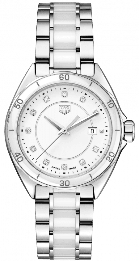 Buy Shop Tag Heuer Formula 1 Diamonds White Dial Two Tone Steel Strap Watch for Women - WBJ141AD.BA0974 USA Online