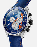 Buy Shop Tag Heuer Formula 1 Gulf Edition Blue Dial Blue Leather Strap Watch for Men - CAZ101N.FC8243 USA Online