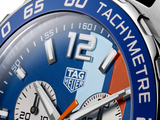 Buy Shop Tag Heuer Formula 1 Gulf Edition Blue Dial Blue Leather Strap Watch for Men - CAZ101N.FC8243 USA Online