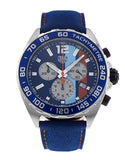 Buy Shop Tag Heuer Formula 1 Gulf Edition Blue Dial Blue Leather Strap Watch for Men - CAZ101N.FC8243 USA Online