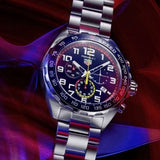 Buy Shop Tag Heuer Formula 1 Gulf Edition Chronograph Blue Dial Silver Steel Strap Watch for Men - CAZ101AT.BA0842 USA Online