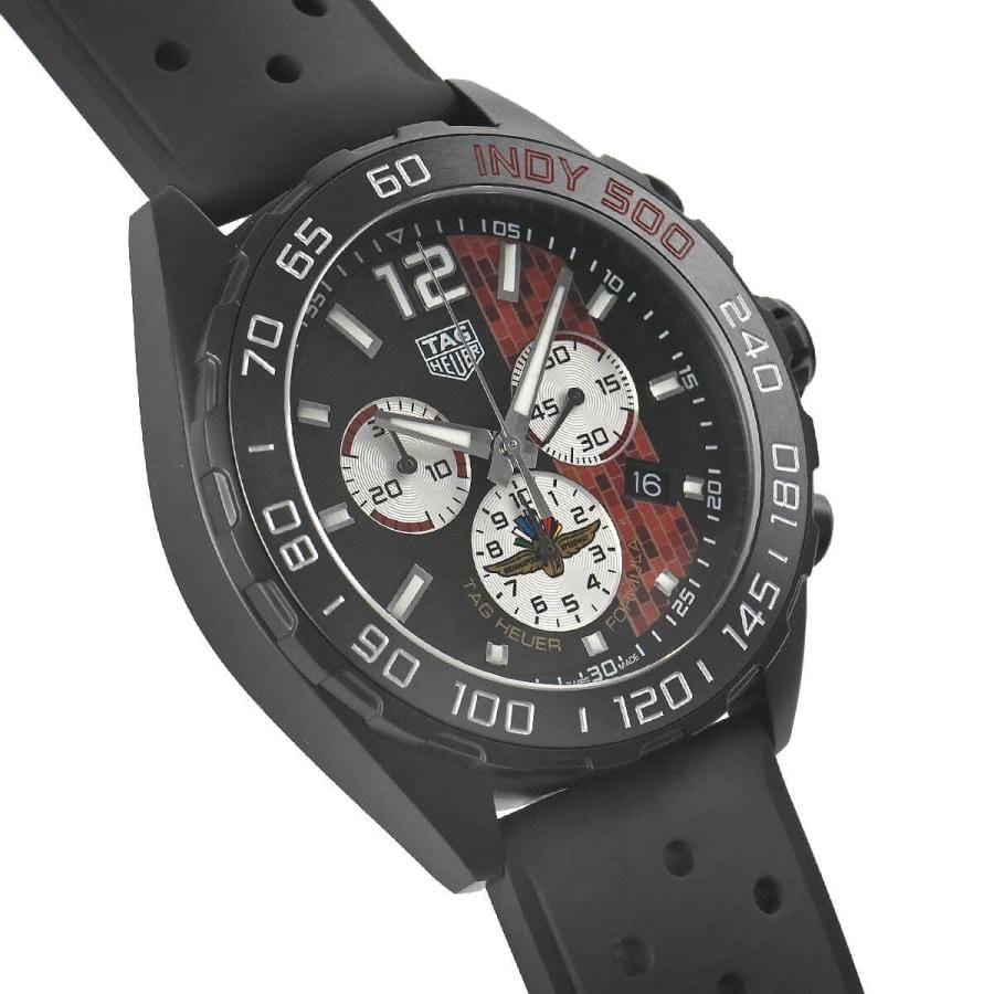 Buy Shop Tag Heuer Formula 1 Indy 500 Limited Edition Chronograph Black Dial Black Rubber Strap Watch for Men - CAZ101AD.FT8024 USA Online