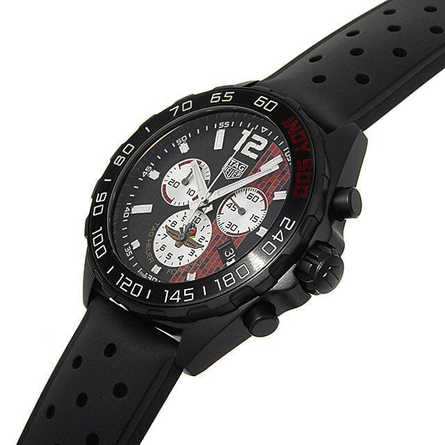 Buy Shop Tag Heuer Formula 1 Indy 500 Limited Edition Chronograph Black Dial Black Rubber Strap Watch for Men - CAZ101AD.FT8024 USA Online