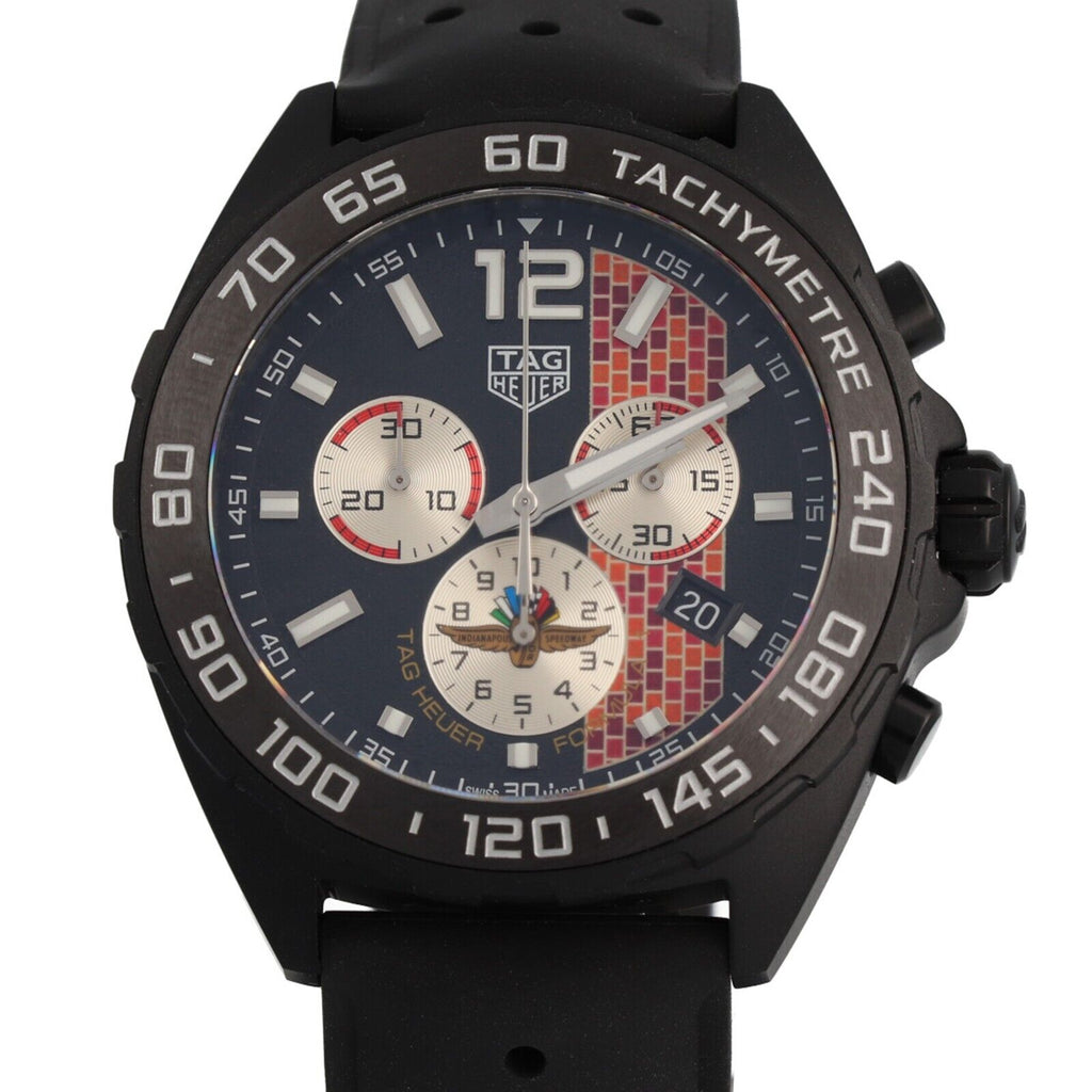 Buy Shop Tag Heuer Formula 1 Indy 500 Limited Edition Chronograph Black Dial Black Rubber Strap Watch for Men - CAZ101AD.FT8024 USA Online