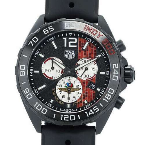 Buy Shop Tag Heuer Formula 1 Indy 500 Limited Edition Chronograph Black Dial Black Rubber Strap Watch for Men - CAZ101AD.FT8024 USA Online