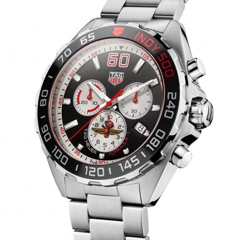 Buy Shop Tag Heuer Formula 1 Indy 500 Special Edition Black Dial Silver Steel Strap Watch for Men - CAZ101V.BA0842 USA Online