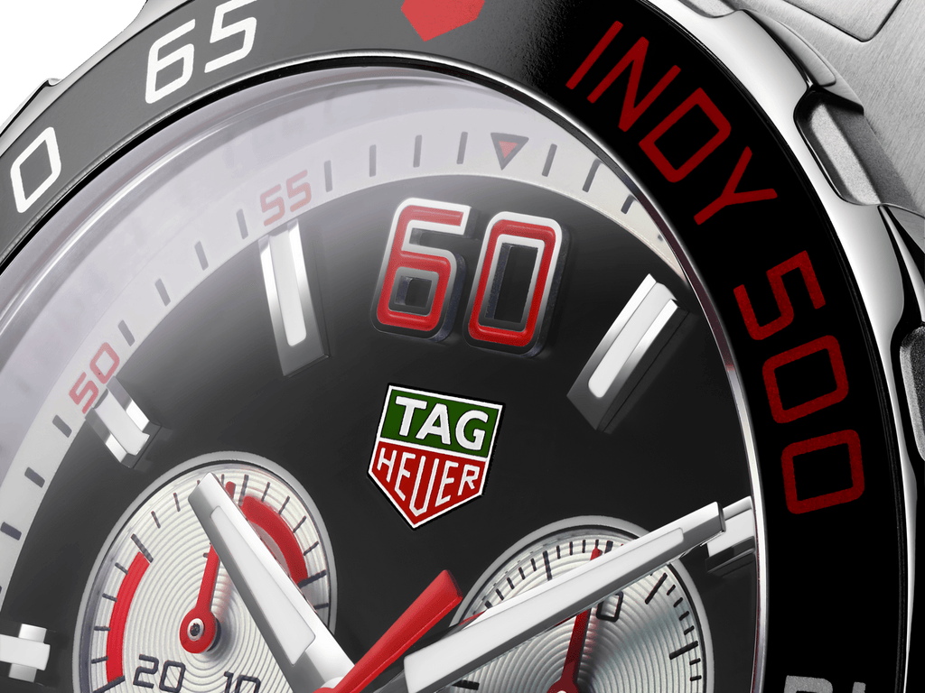 Buy Shop Tag Heuer Formula 1 Indy 500 Special Edition Black Dial Silver Steel Strap Watch for Men - CAZ101V.BA0842 USA Online