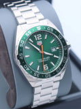 Buy Shop Tag Heuer Formula 1 Limited Edition Green Dial Silver Steel Strap Watch for Men - WAZ1017.BA0842 USA Online