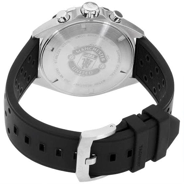 Buy Shop Tag Heuer Formula 1 Manchester United Special Edition Grey Dial Black Silicone Strap Watch for Men - CAZ101M.FT8024 USA Online
