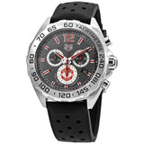 Buy Shop Tag Heuer Formula 1 Manchester United Special Edition Grey Dial Black Silicone Strap Watch for Men - CAZ101M.FT8024 USA Online